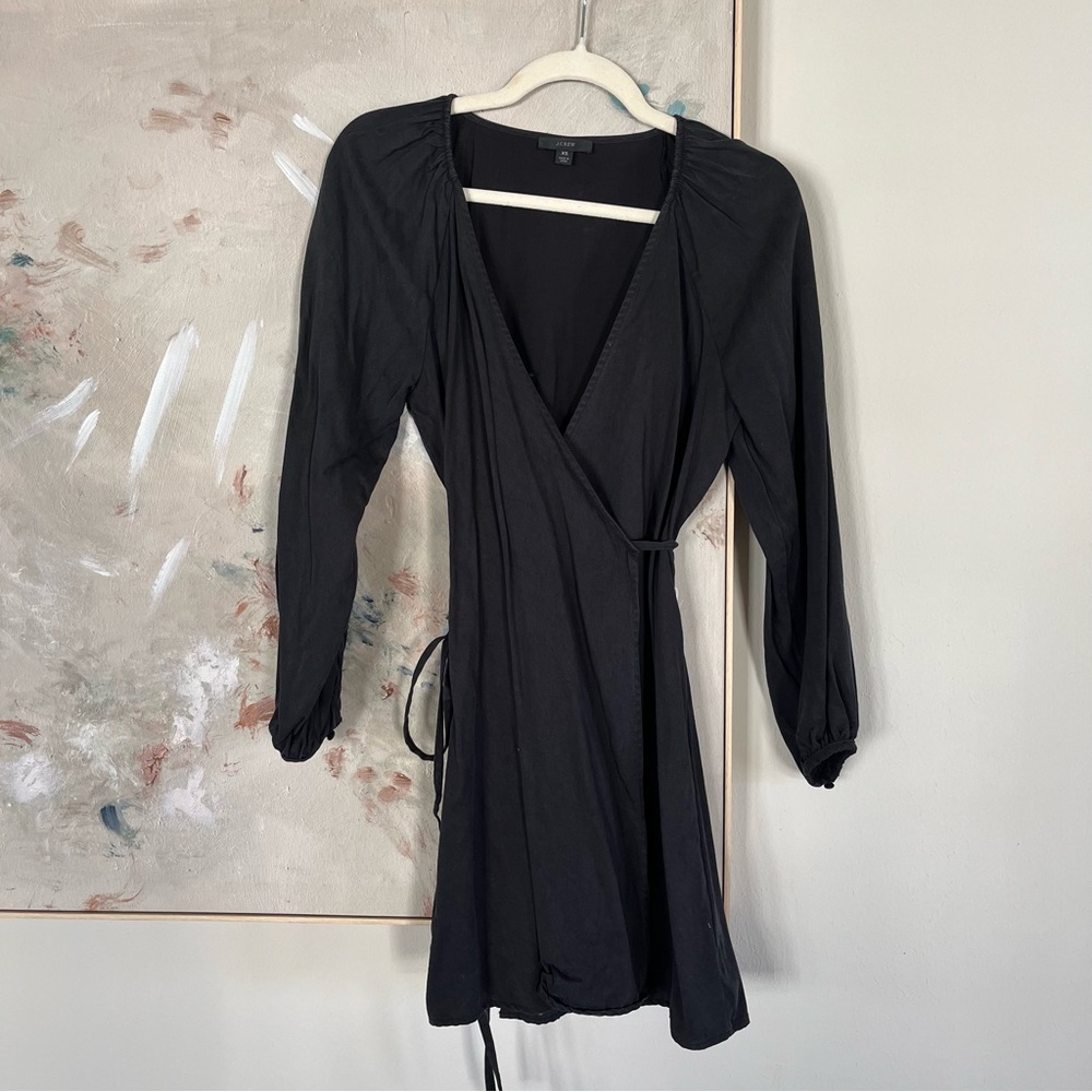 J. Crew Black Wrap Dresss